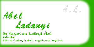 abel ladanyi business card