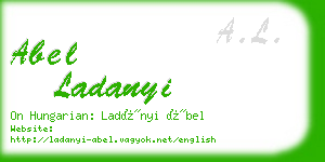 abel ladanyi business card